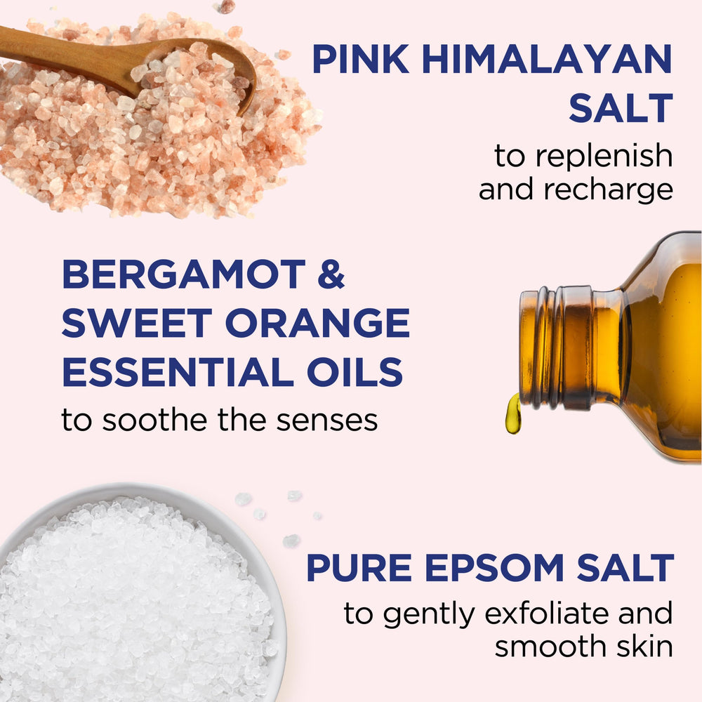 Applying Dr Teal's scrub on skin to exfoliate and hydrate