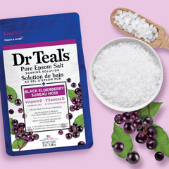 Cozy bath scene with Dr Teal's soak for a calming escape.