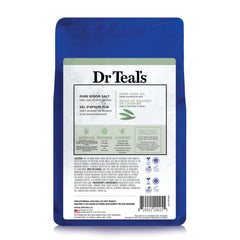 Dr Teal's soak poured into a bath for calming aromatherapy.
