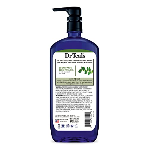 Dr Teal's Relax and Relief four-pack with 24 oz each.