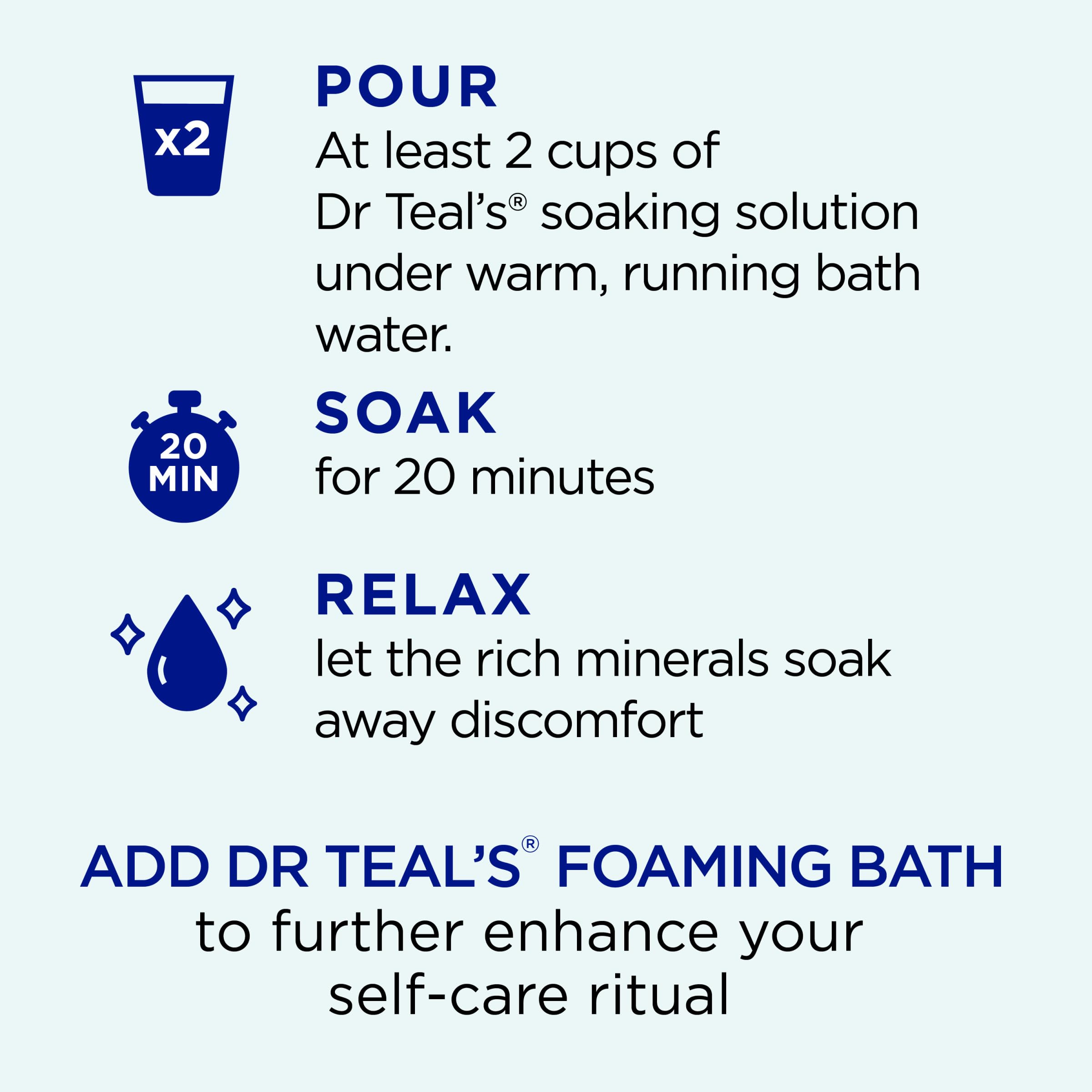 Relaxing bath water scene evokes a spa like home routine after workouts
