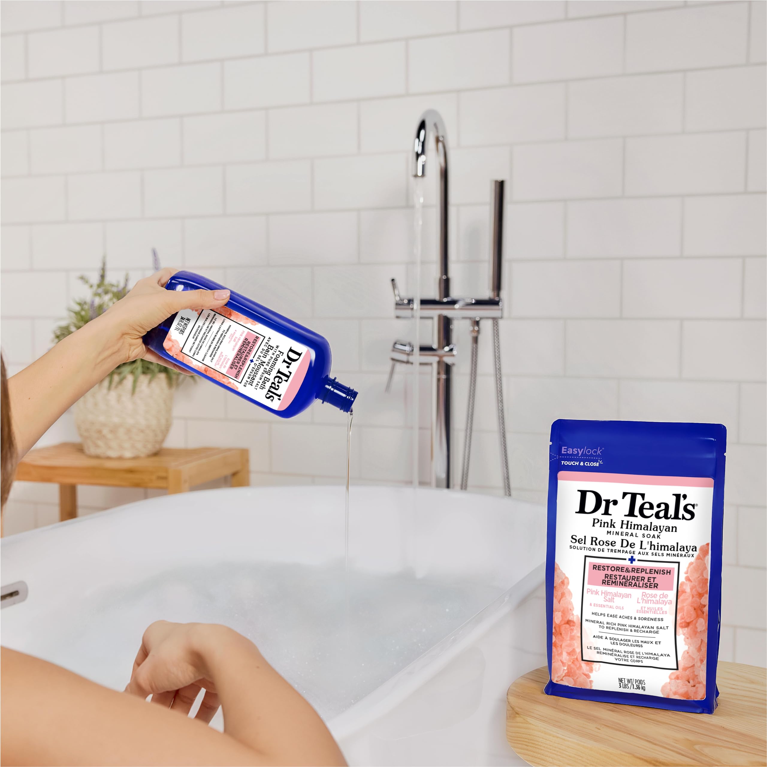 Dr Teal's Restore aroma blend lends a calming mood