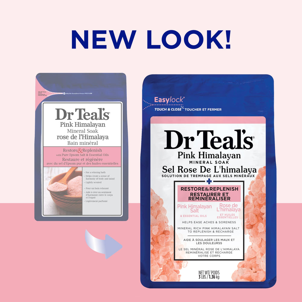 Dr Teal's Restore relaxing bath ambiance with soft lighting