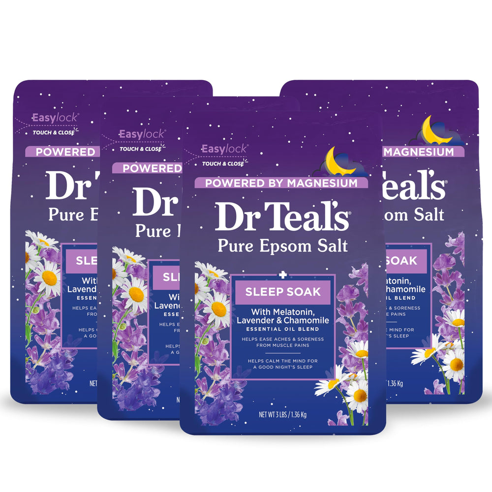 Dr Teal's sal epsom puro en cristales para baño y relajación