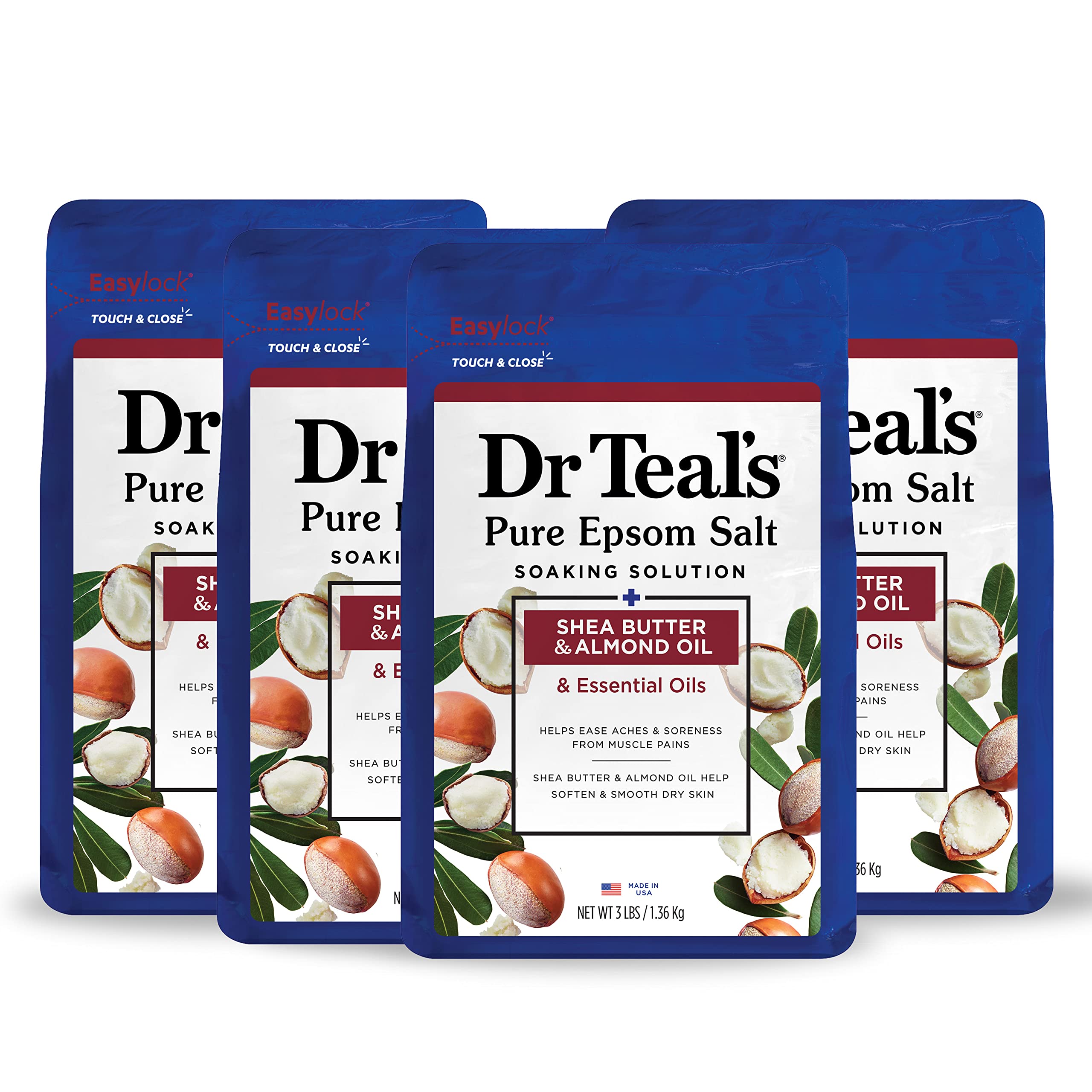 Dr Teal's Sal Pura Epsom en botella para baño relajante