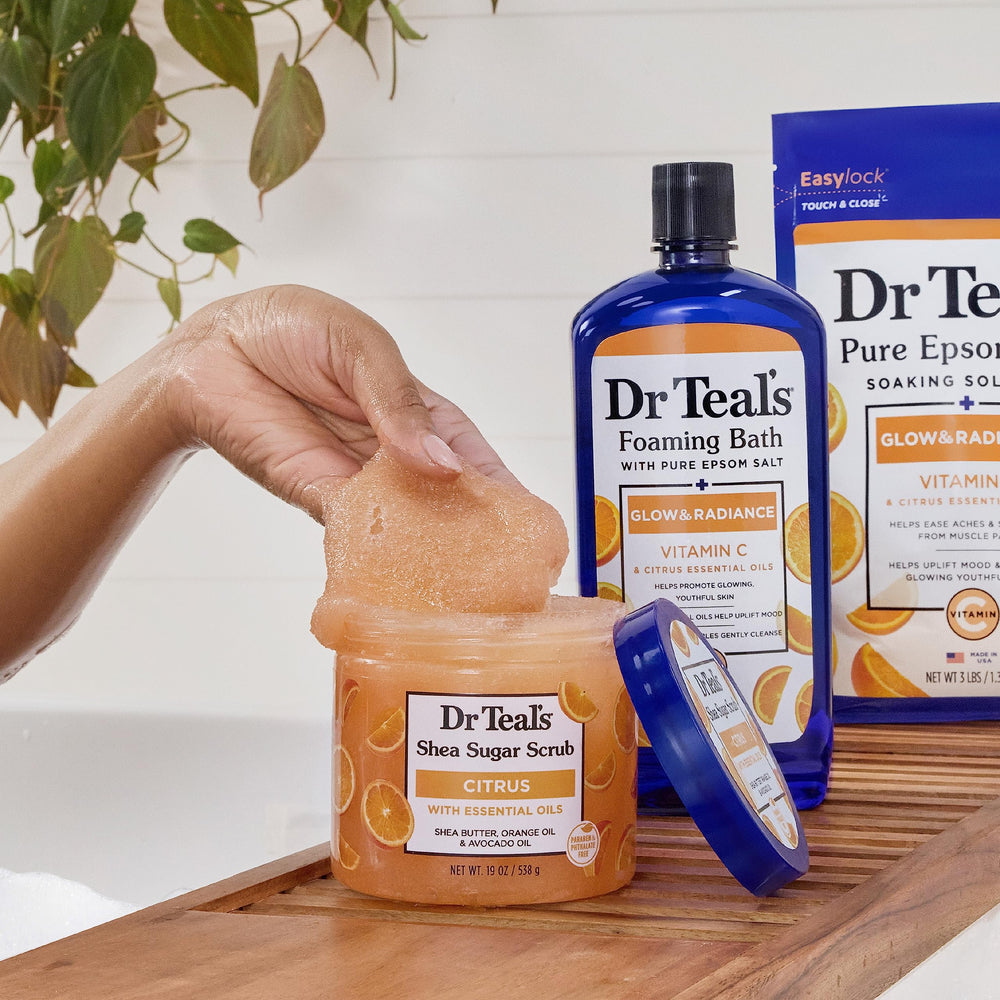 Dr Teal's aceite-aguacate hidrata y nutre tras exfoliar.