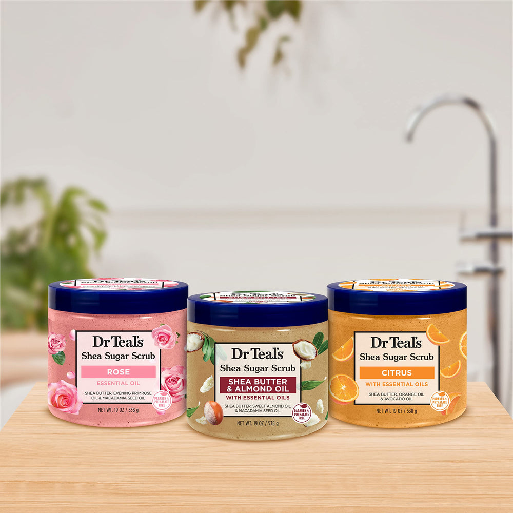 Dr Teal's exfoliante en ducha: exfoliación suave durante el baño