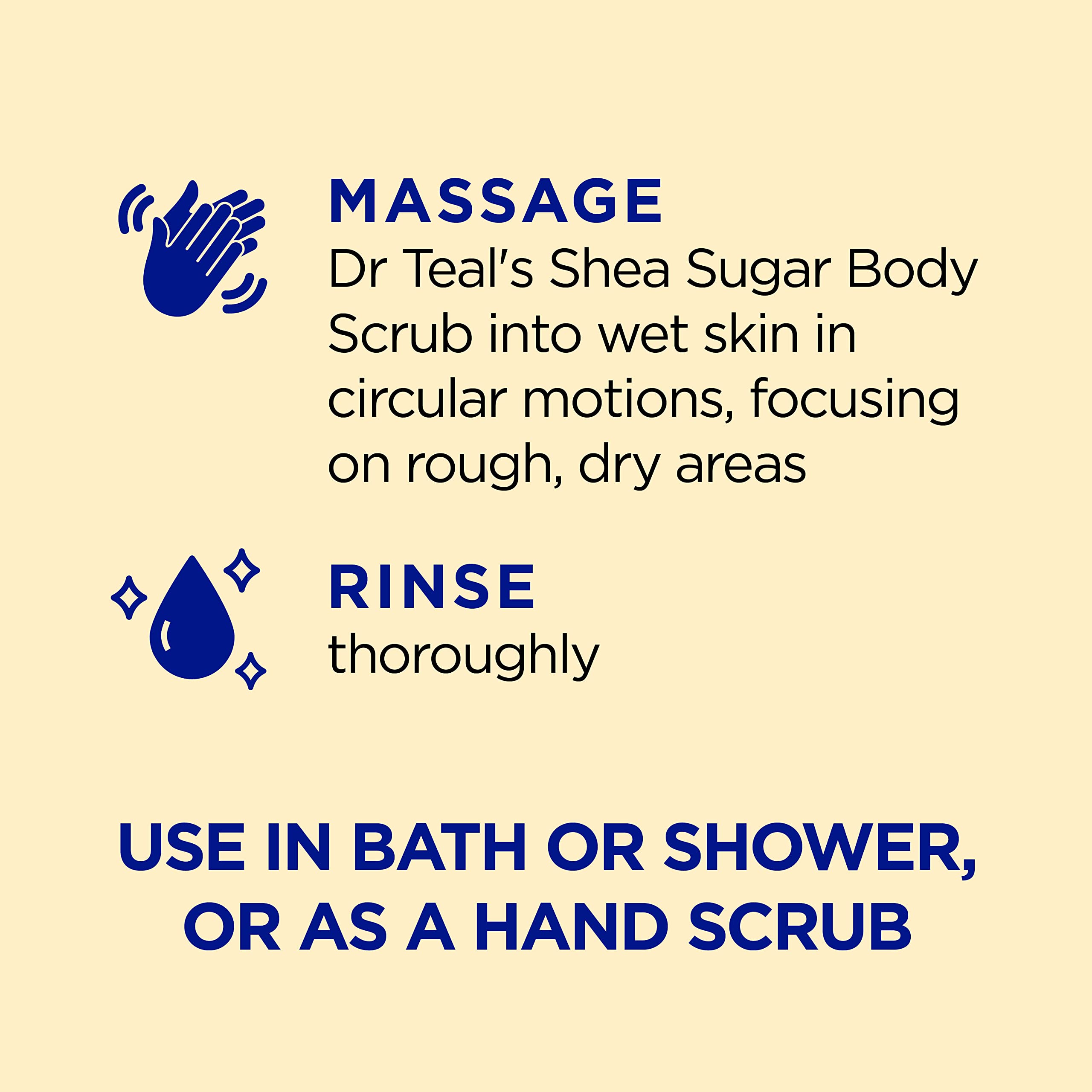 Aplicación en la ducha para exfoliar y humectar la piel.