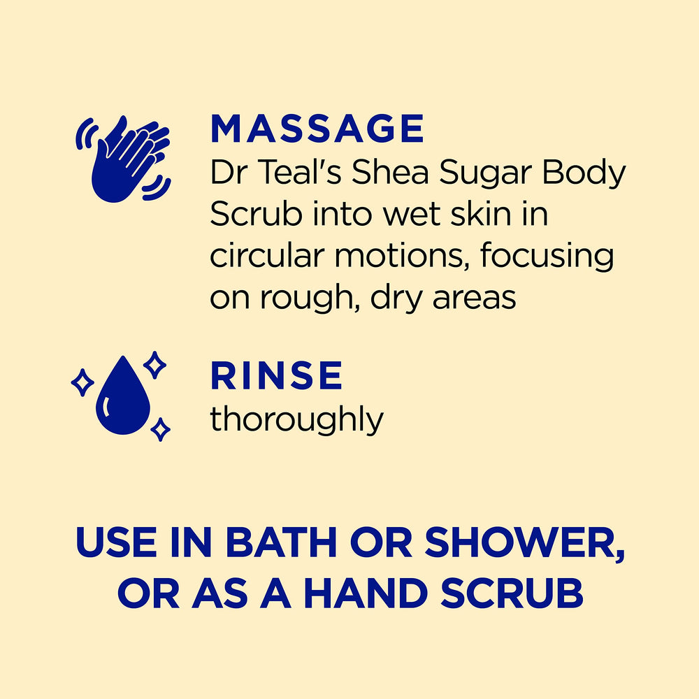 Aplicación en la ducha para exfoliar y humectar la piel.