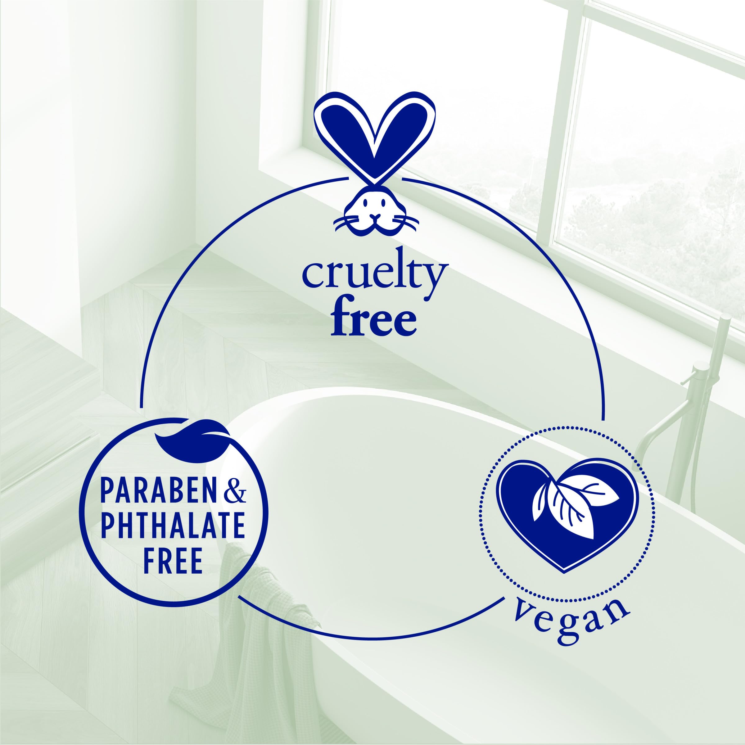 Vegan, paraben-free and cruelty-free formula on product packaging.