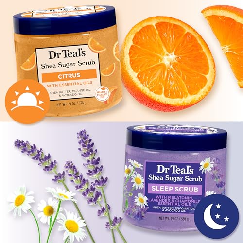 Dr Teal's envase-doble práctico para dos rutinas.