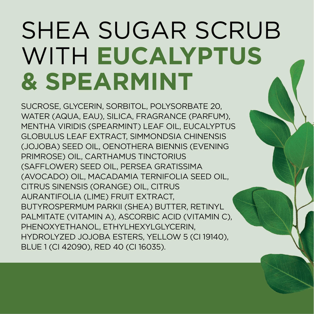 Aromatic blend of eucalyptus and spearmint for scent uplift.
