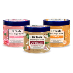 Dr Teal's Rose exfoliante en bote: exfoliación suave para piel suave