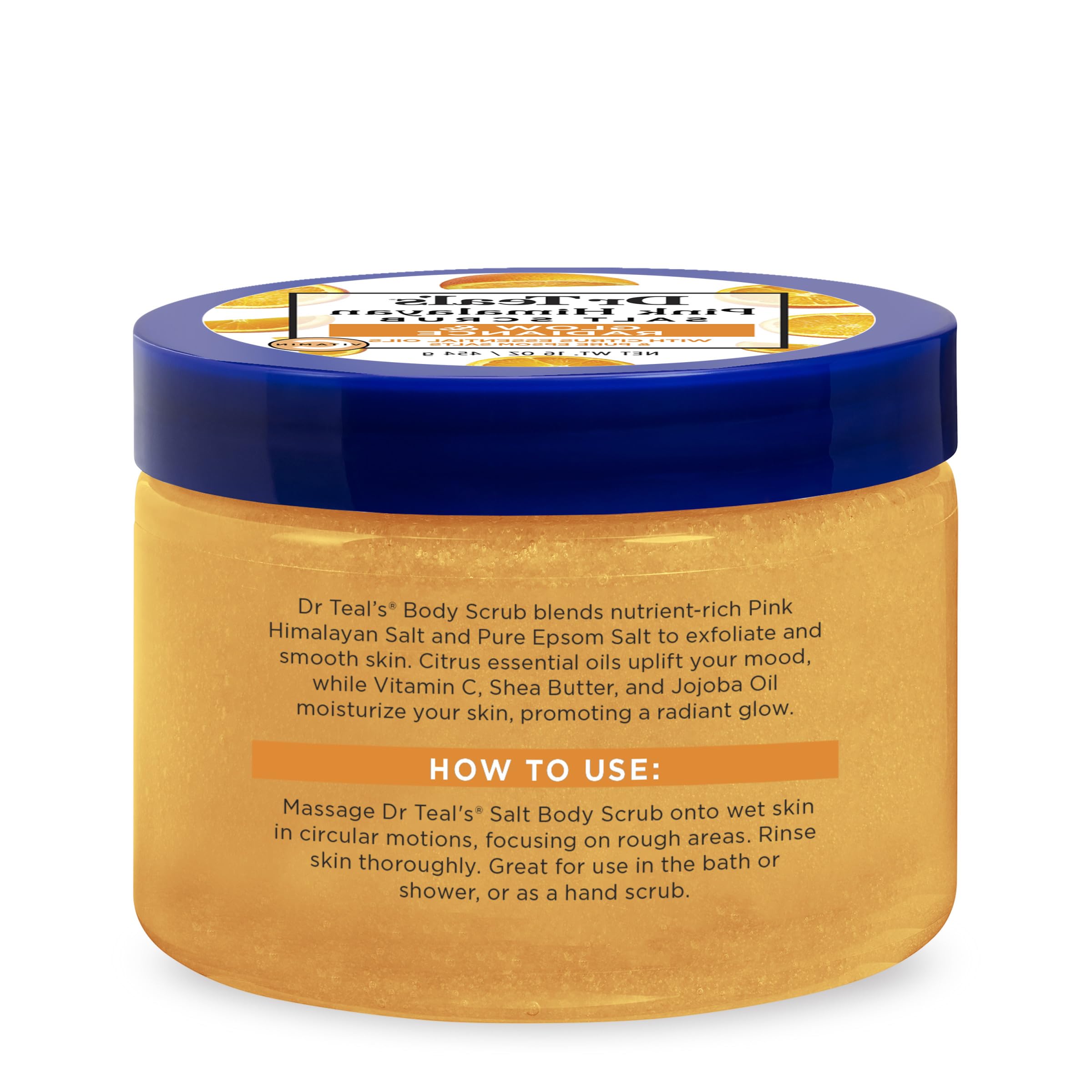 Dr Teal's skin after use appears soft with a healthy glow.