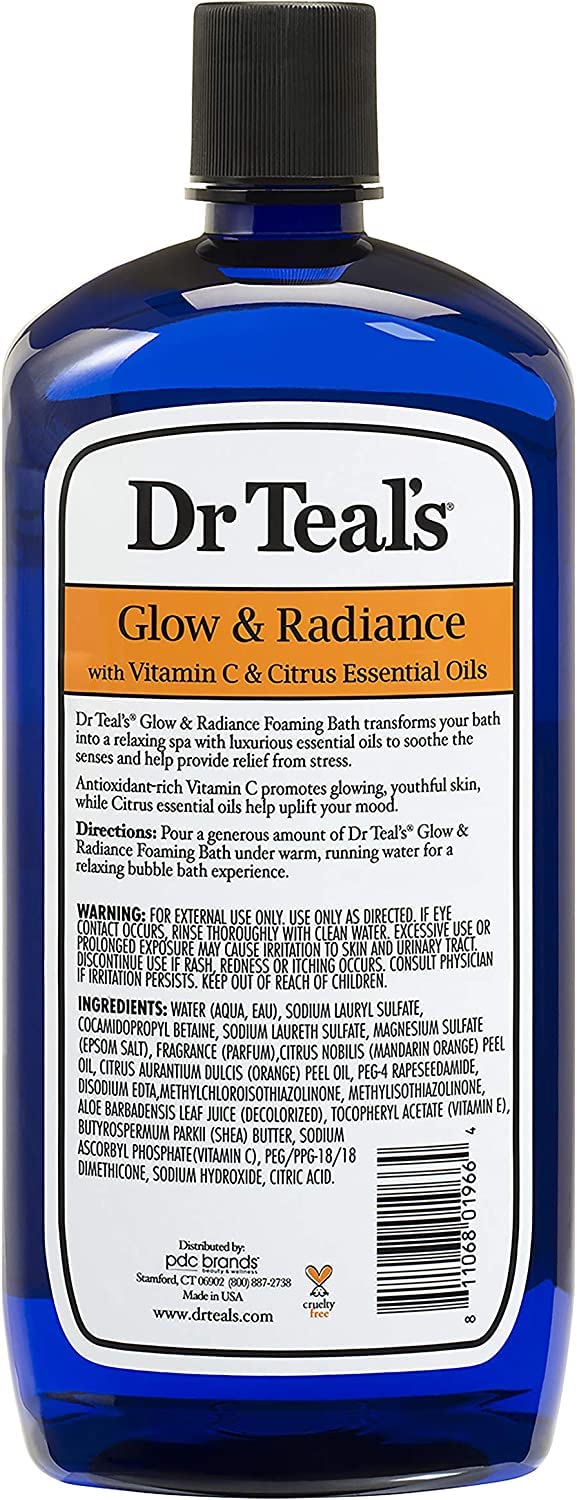 Aroma cítrico y Vitamina C para un baño refrescante en casa.
