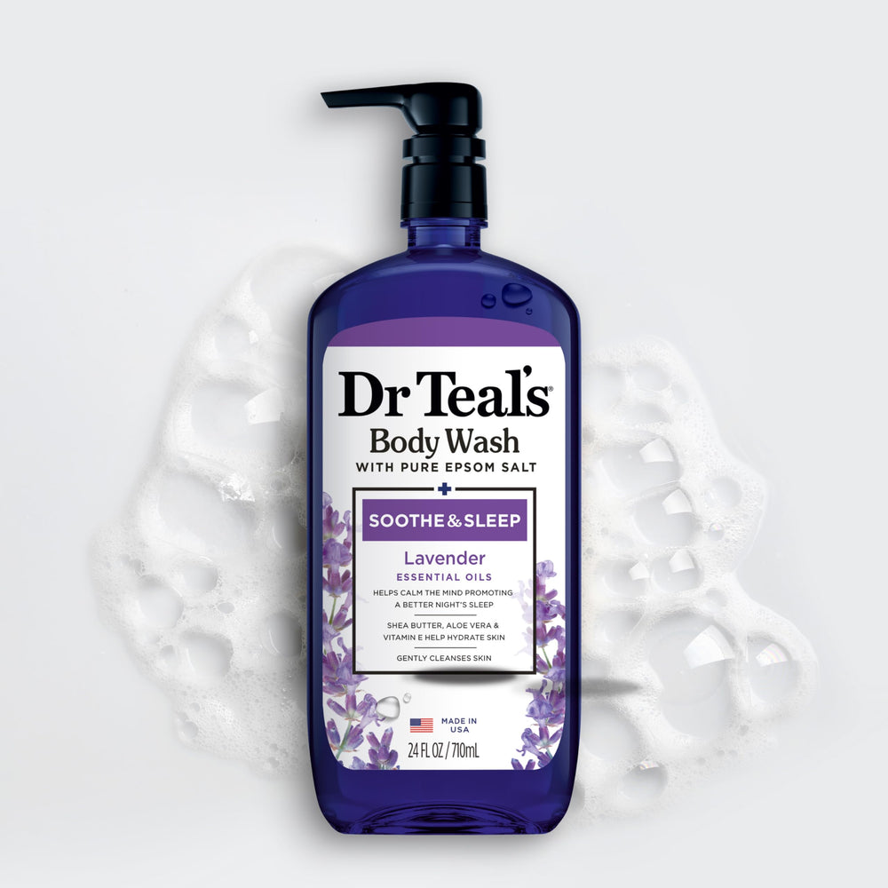Dr Teal's textura cremosa: piel suave tras la ducha.