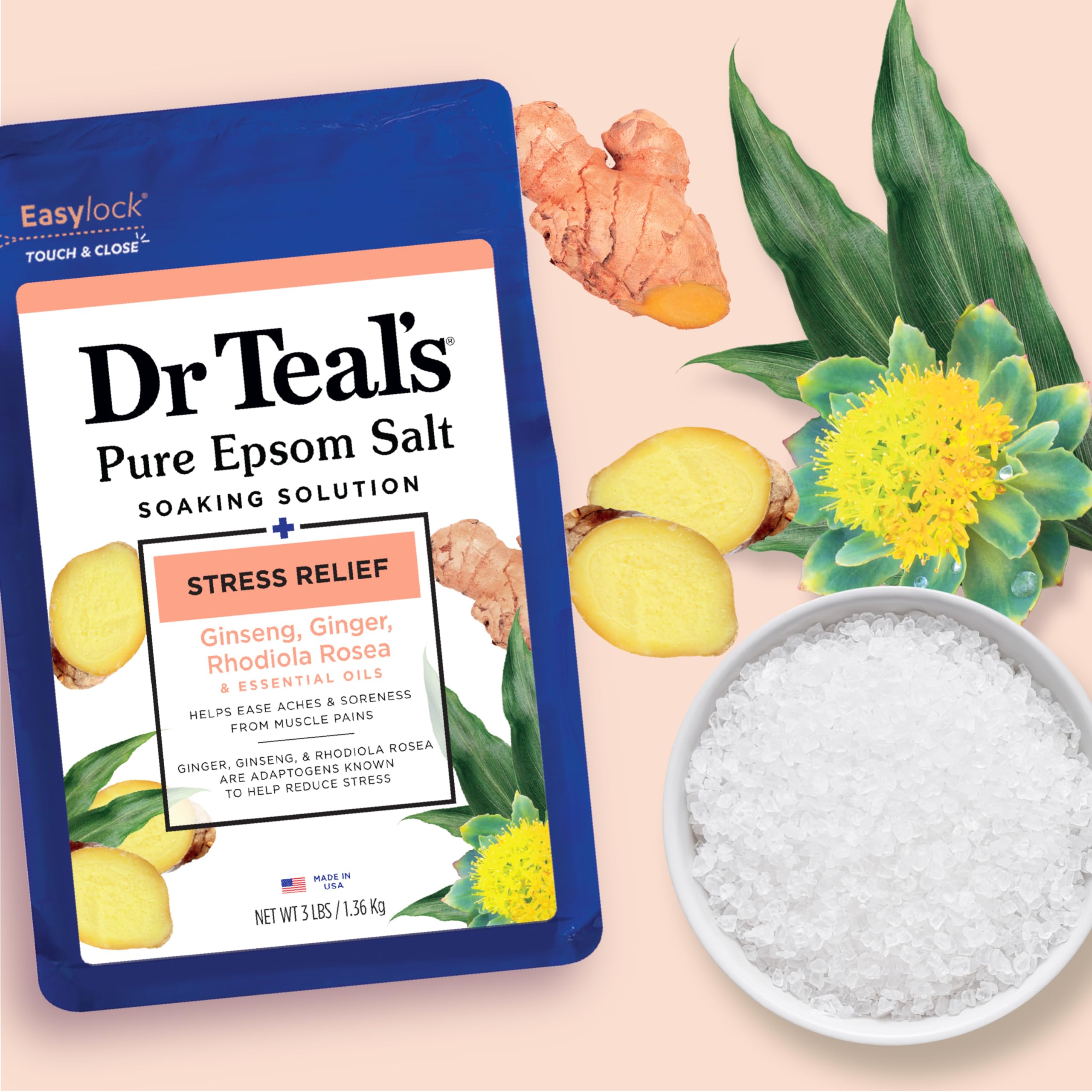 Dr Teal's vegan and cruelty-free badge on packaging.