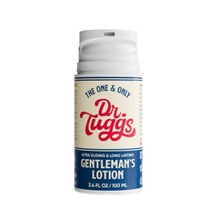 Botella de Dr. Tuggs Loción para Caballeros, formato elegante.
