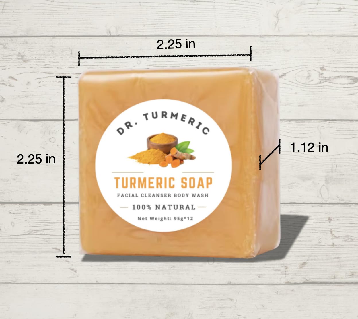 Paquete de 3 Dr. Turmeric: cuidado diario para rostro y cuerpo.