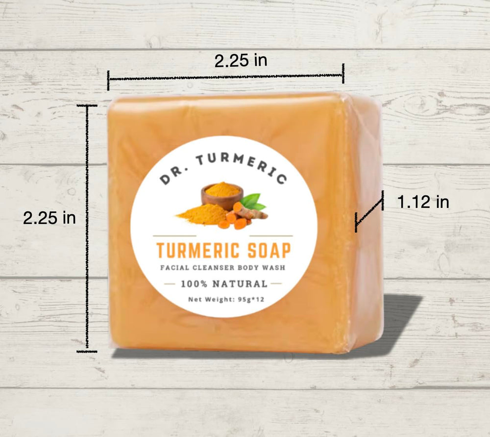 Paquete de 3 Dr. Turmeric: cuidado diario para rostro y cuerpo.