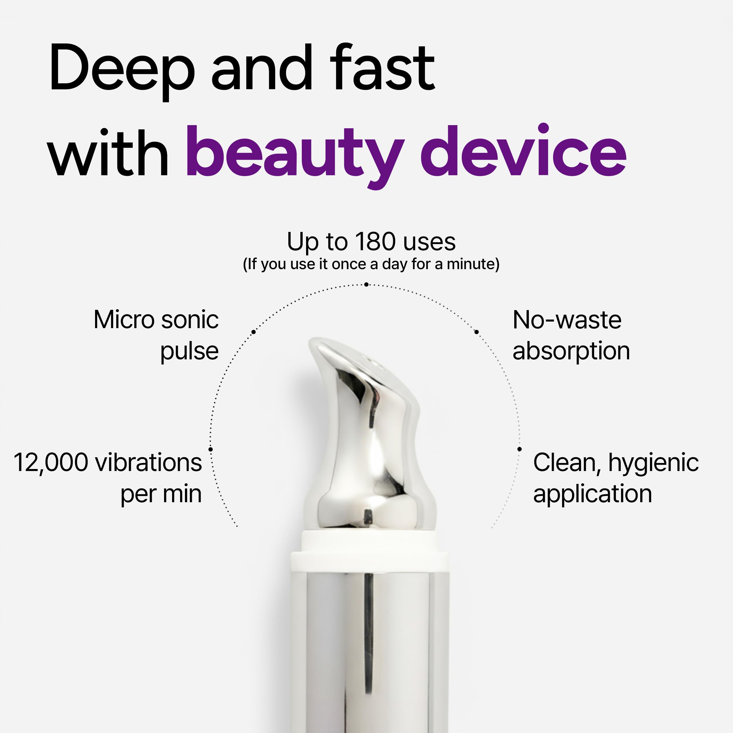 Dr.twentyproject Lifderm puffiness reduction with gentle vibration massage.