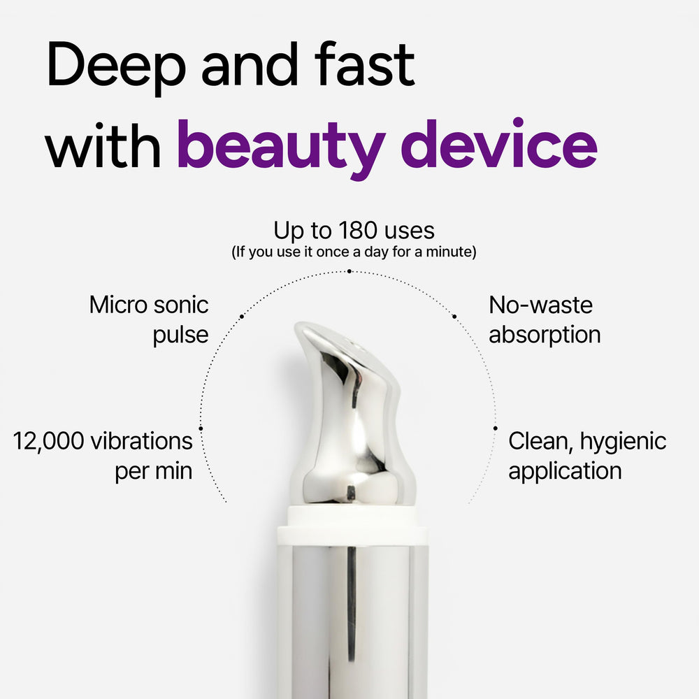 Dr.twentyproject Lifderm puffiness reduction with gentle vibration massage.