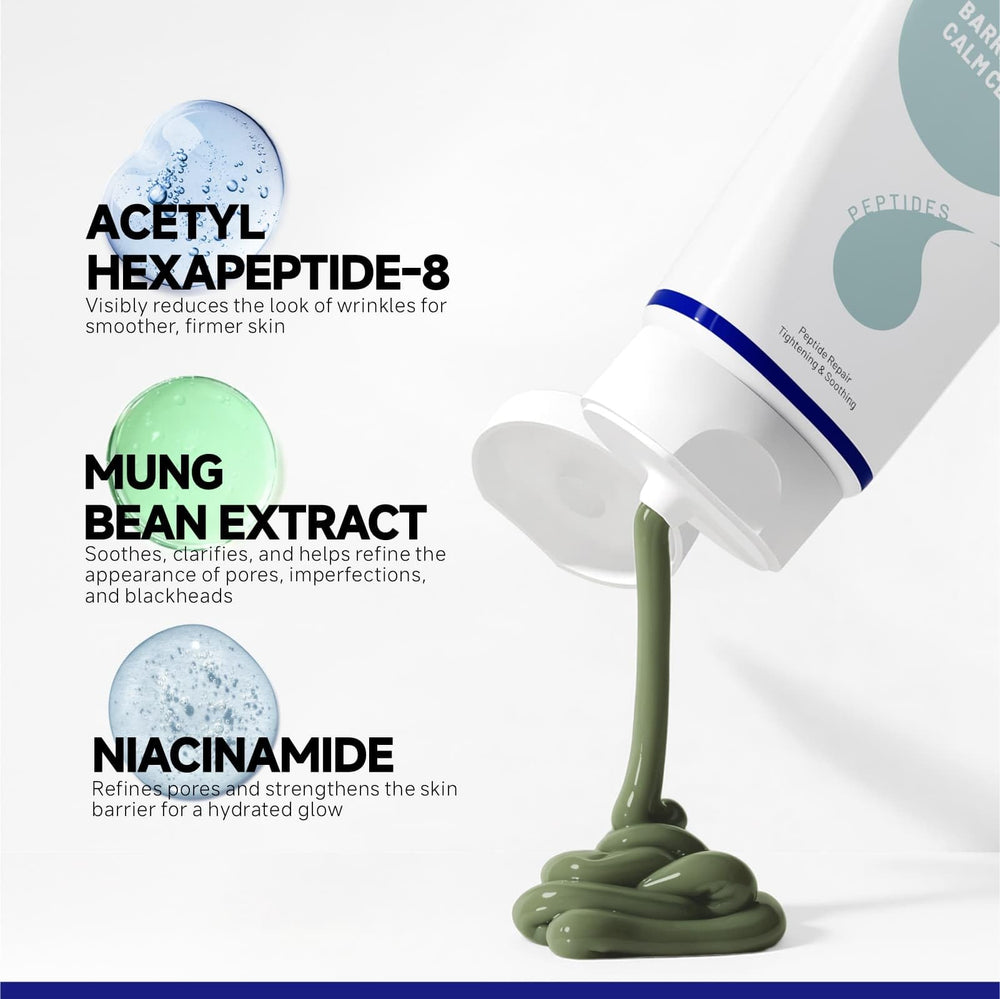 Ingredientes clave: habas mung y extractos naturales para cuidado calmante.