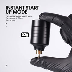 Dragonhawk Atom RCA clip cord connects pen to power source during practice