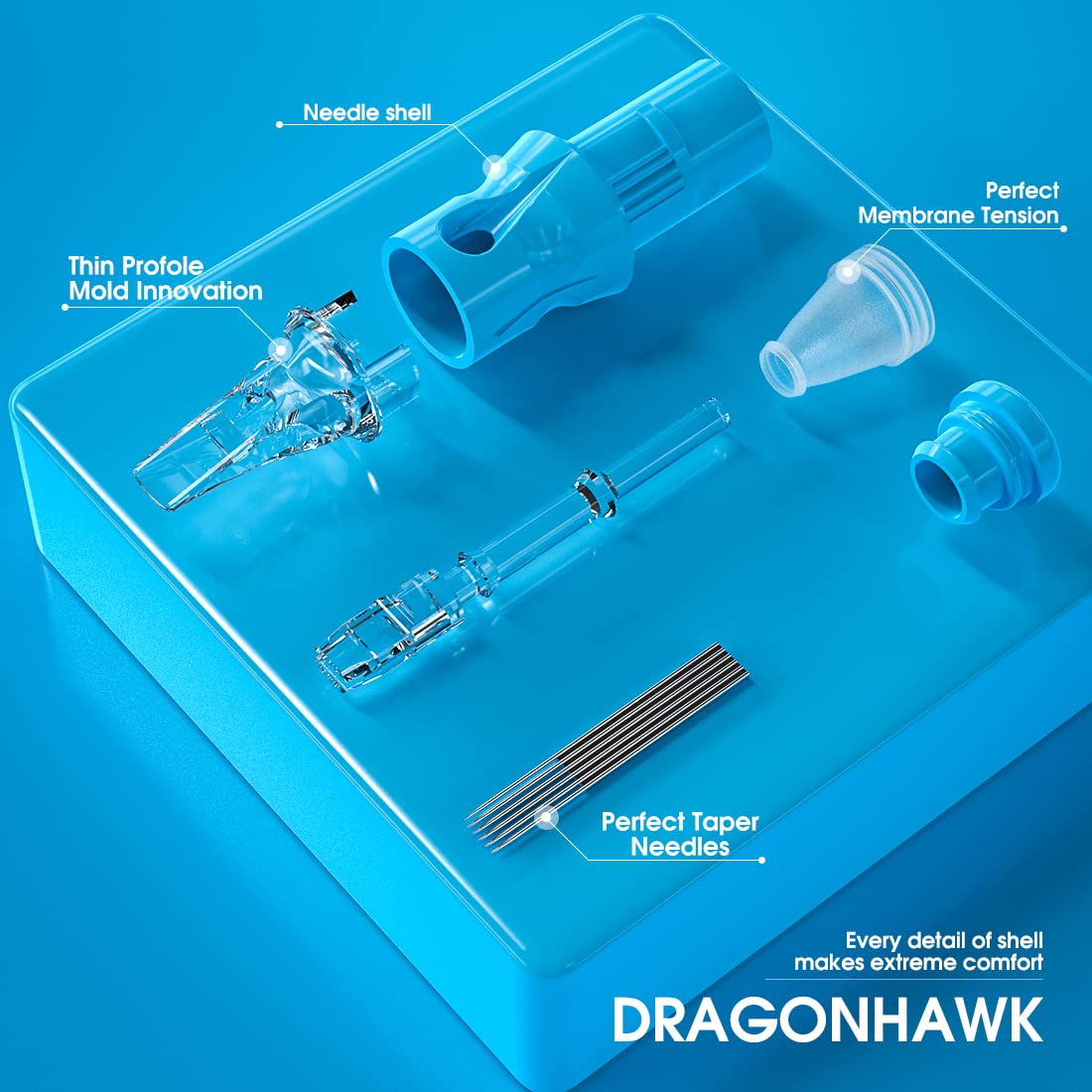 Dragonhawk anti-spitback membrane cartridge protects equipment.