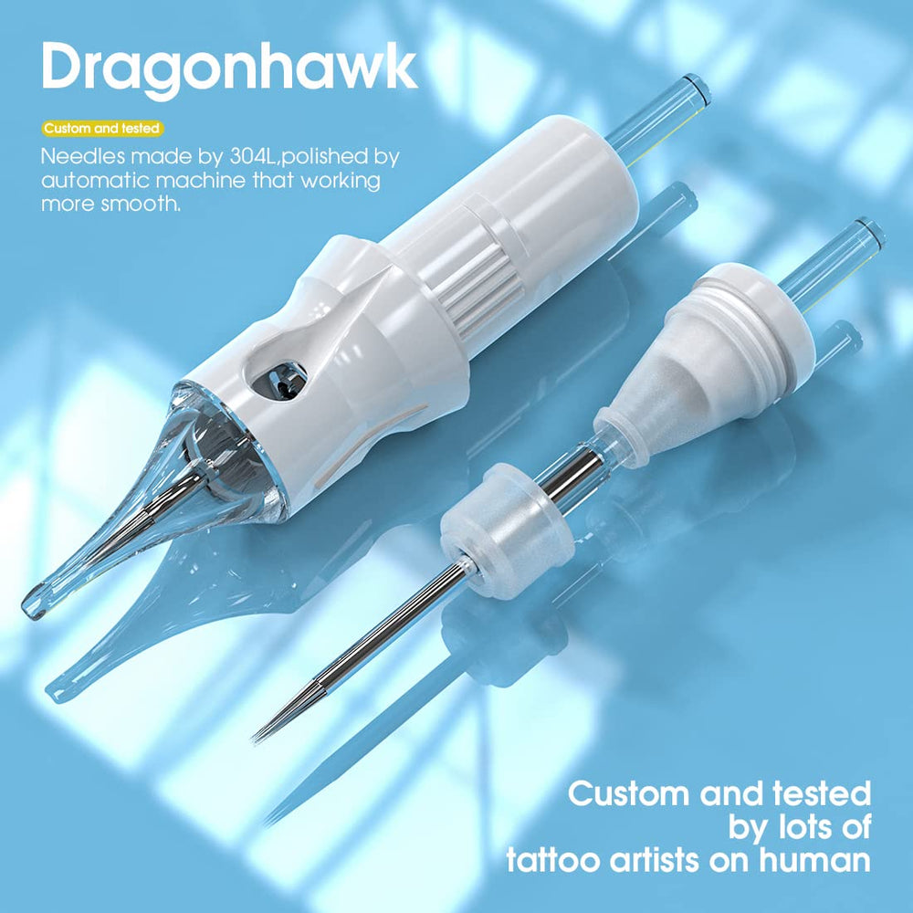 Dragonhawk transparent cartridge tube lets you monitor ink.
