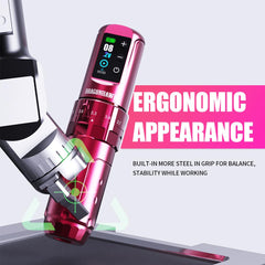Dragonhawk L3 adjustable stroke knob enables versatile tattoo styles