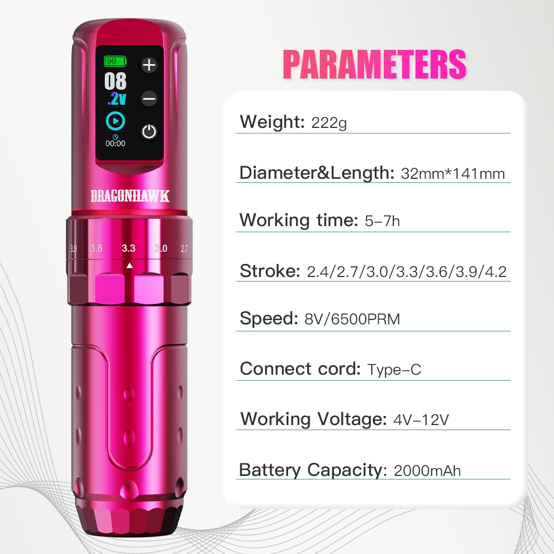 Dragonhawk L3 direct drive system ensures smooth ink transfer and quiet operation