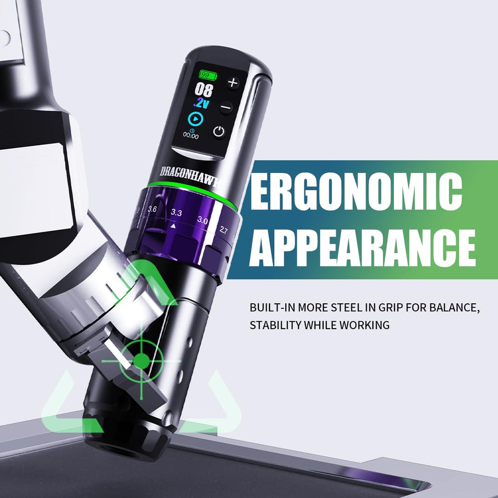 Dragonhawk L3 smart screen display aids precise settings during long sessions.
