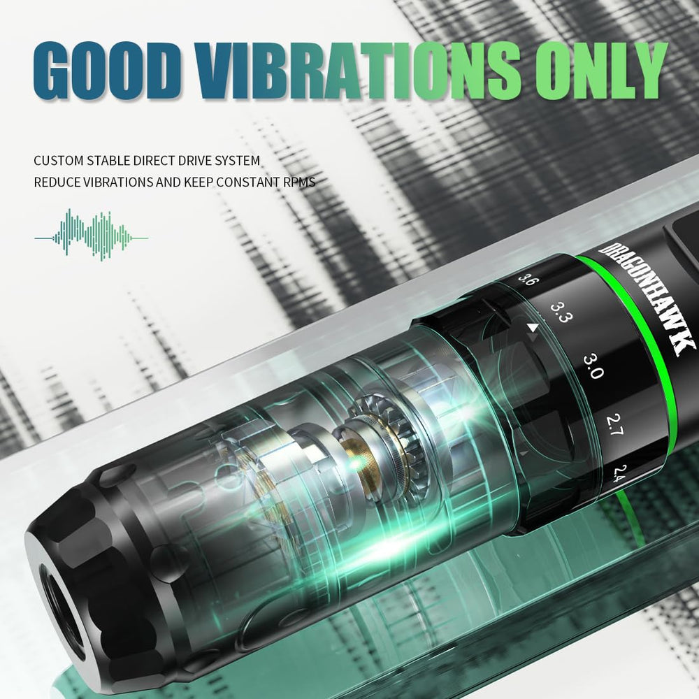 Dragonhawk L3 tattoo kit Mcore motor delivers reliable power