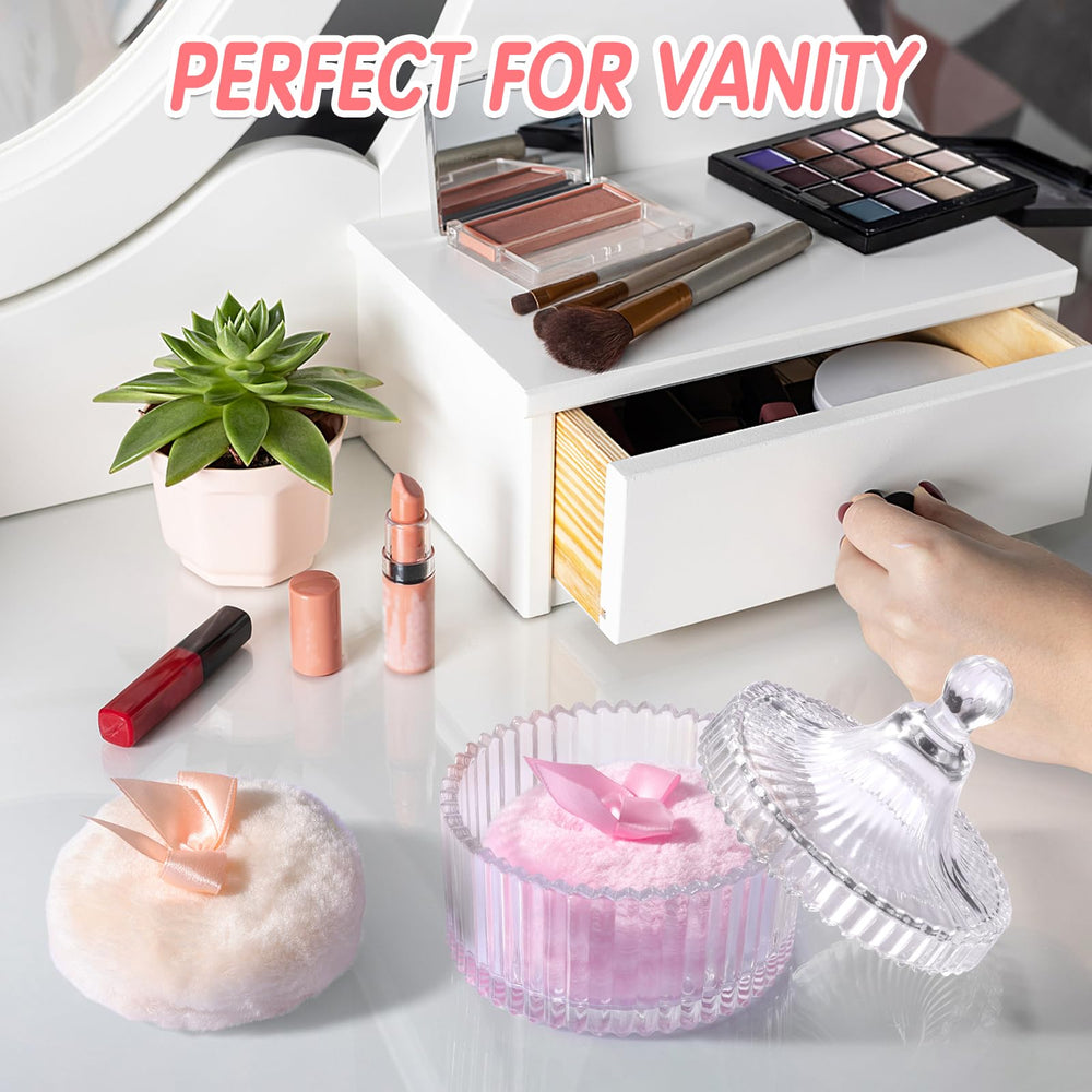 Draupnir soft plush powder puff close-up for comfortable makeup application.