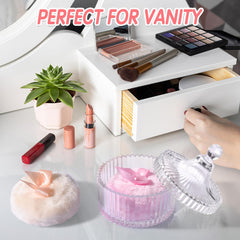 Draupnir soft plush powder puff close-up for comfortable makeup application.
