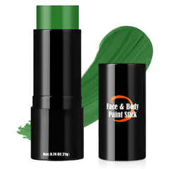 Drawdart stick pintura cara verde, color intenso para carnaval