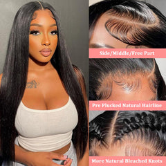 Draylith HD lace with bleached knots for realistic parting and easy styling