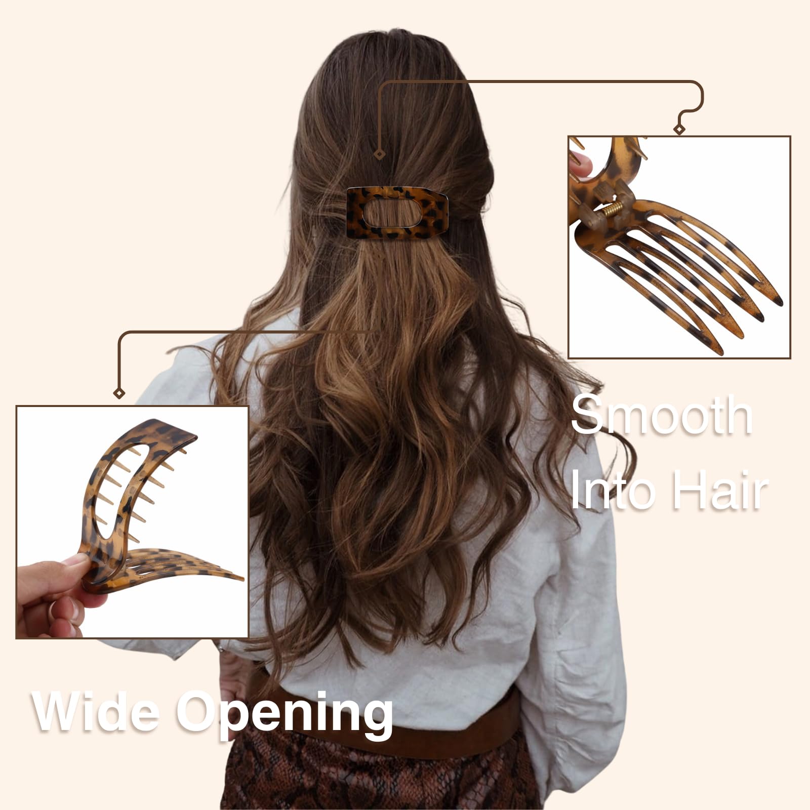 Pinza leopard mate de Drealoe, combina con conjuntos neutrales.