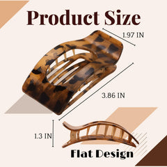 Pinza rectangular mate blanca de Drealoe, estilo pulido para peinados limpios.