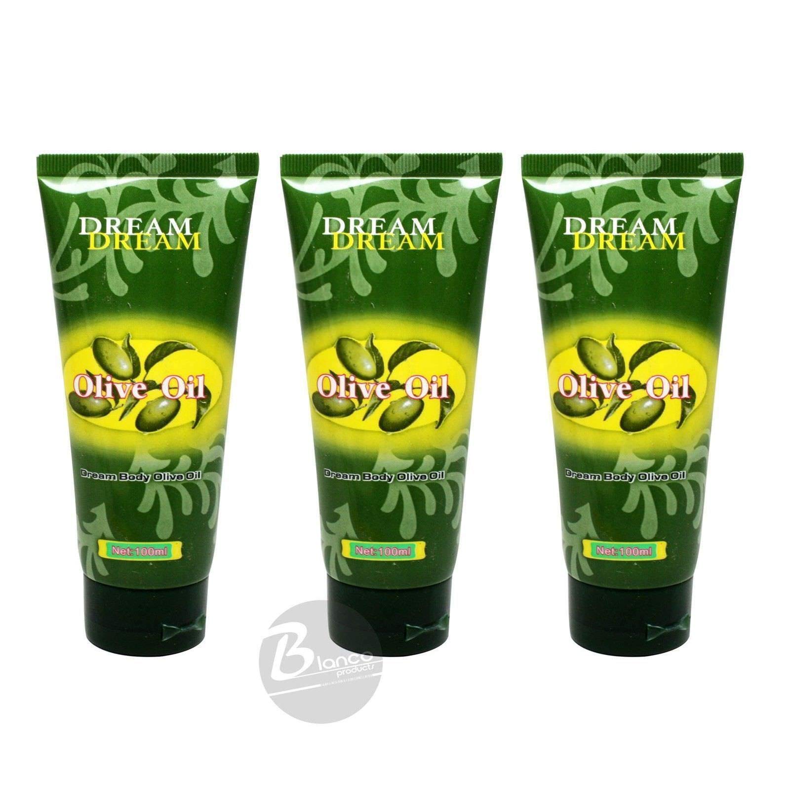 Dream Body Aceite de Oliva 100 ml en botella, ideal para hidratación diaria de la piel.
