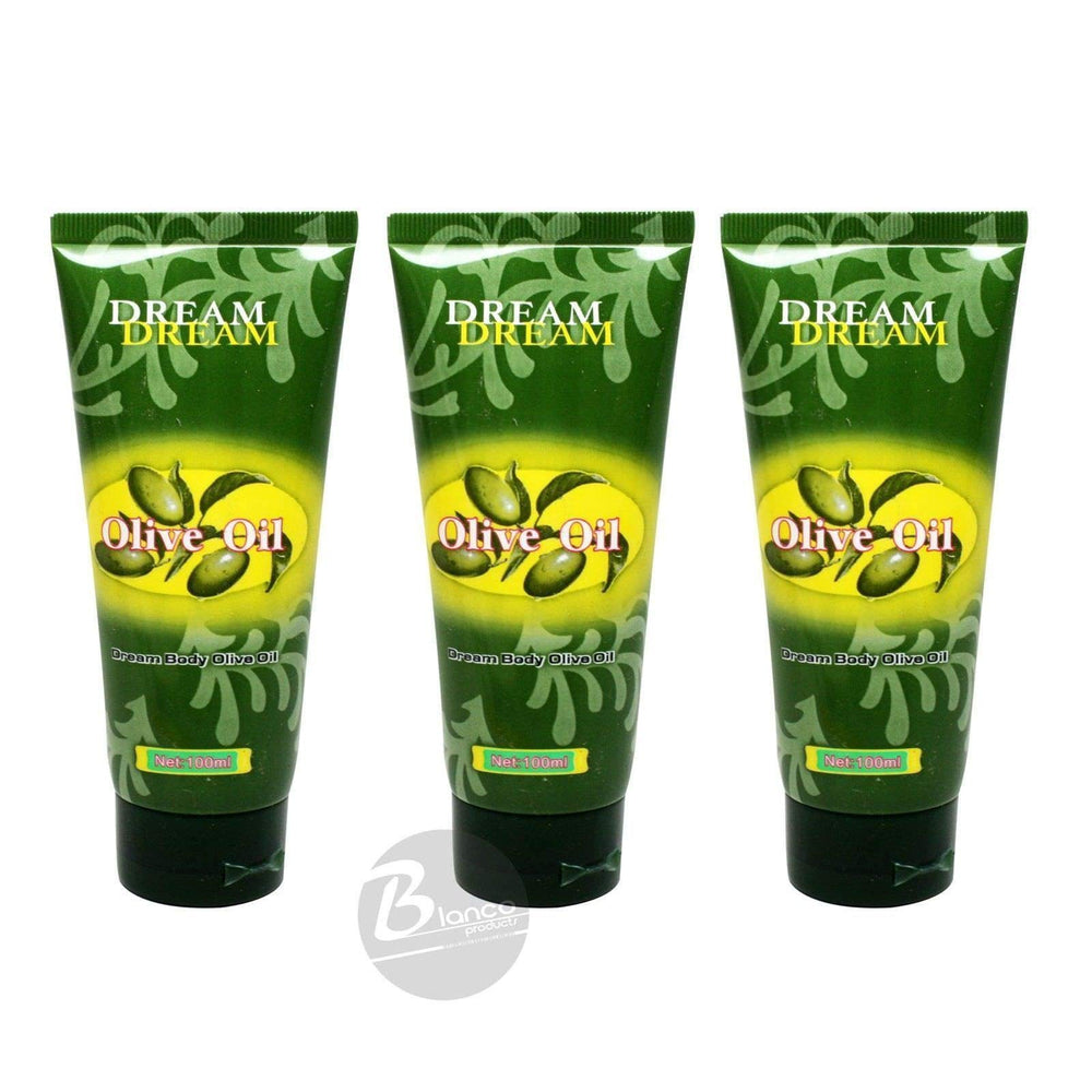 Dream Body Aceite de Oliva 100 ml en botella, ideal para hidratación diaria de la piel.