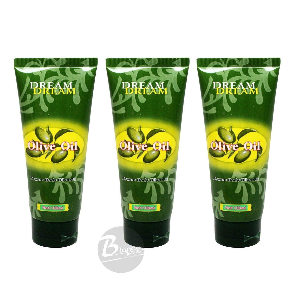 Dream Body Aceite de Oliva 100 ml en botella, ideal para hidratación diaria de la piel.