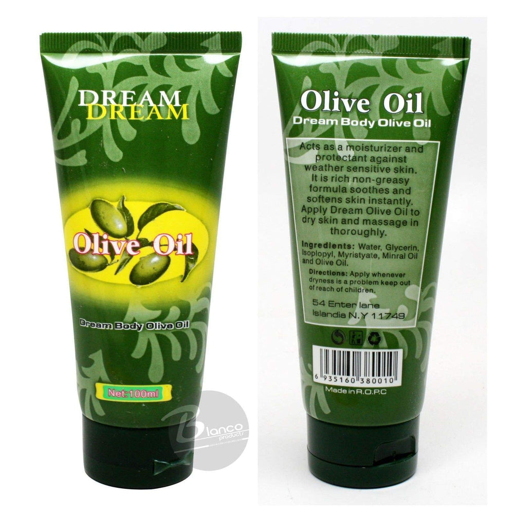 Dream Body Aceite de Oliva 100 ml, práctico conjunto de tres para uso familiar.
