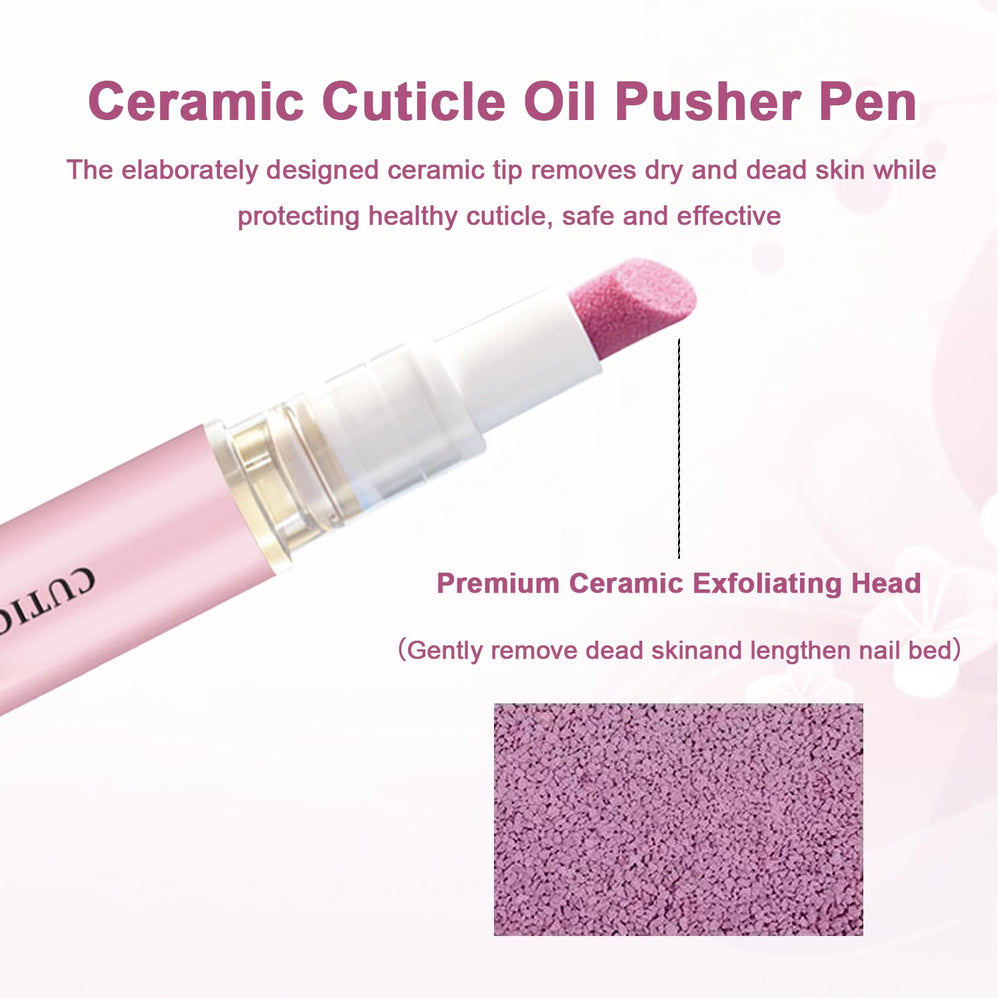 DreamCatching premium ceramic exfoliating head targets nail edges without scratching.