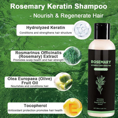 DreamCatching Rosemary Shampoo - botella con aceite de romero para cuero cabelludo saludable