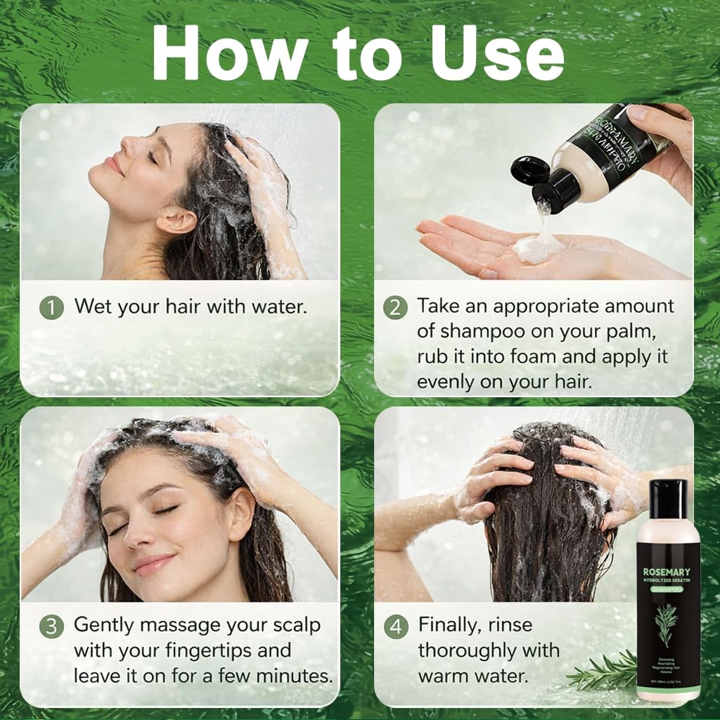 DreamCatching Rosemary Shampoo - diseño unisex apto para hombres y mujeres