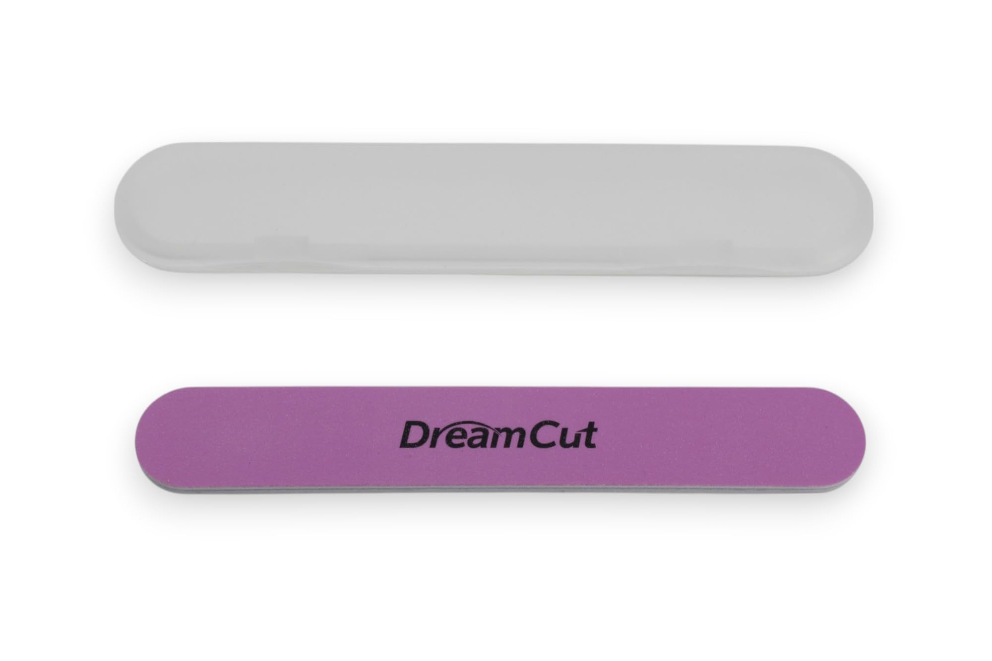DreamCut dual-sided emery board for shaping and buffing nails.