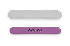 DreamCut dual-sided emery board for shaping and buffing nails.