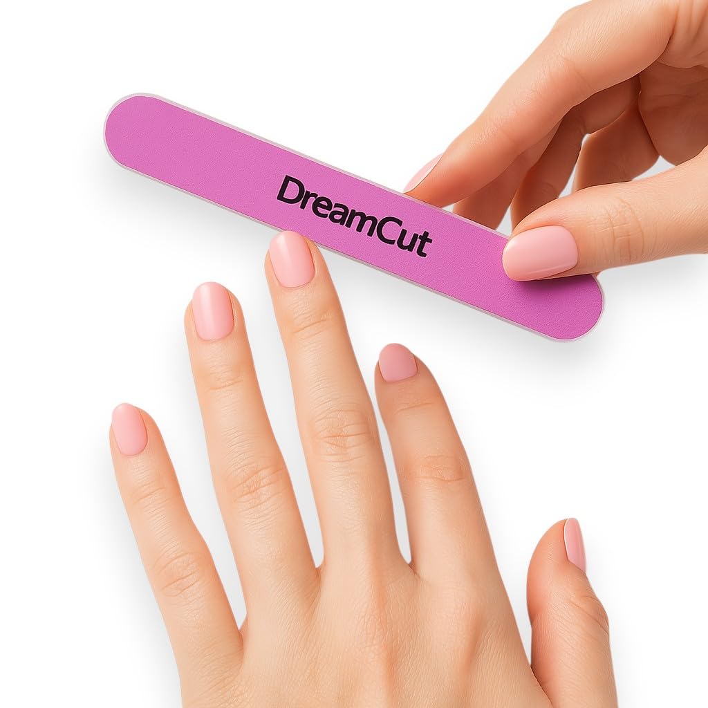 DreamCut nail file suited for natural and acrylic nails for maintenance.